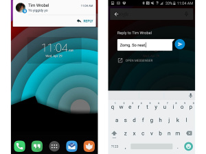 google messenger quick reply